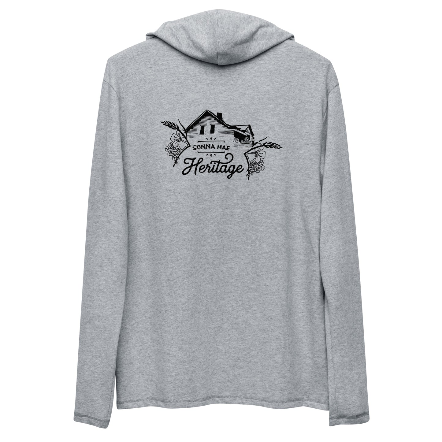 "go slow" Embroidered Lightweight Hoodie